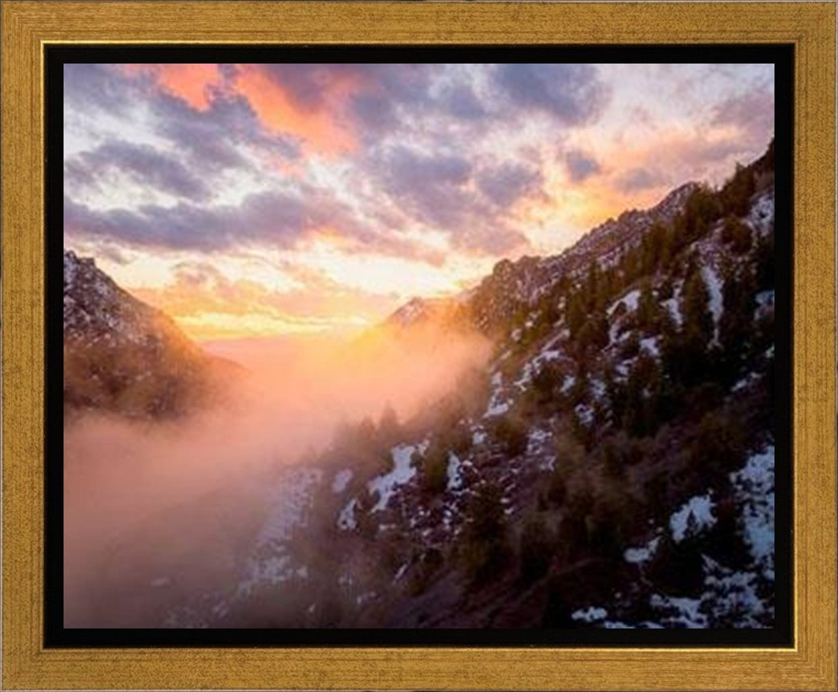 American Fork Canyon Landscape Art Print - Premium Gallery Wrap Canvas Wall Decor for Home & Office - Perfect for Living Room, Bedroom, or Office Spaces