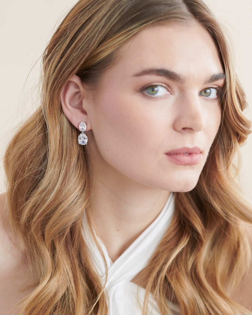Rosina Dangle Earrings for Women - Elegant Gold Plated Drop Earrings with CZ Stones | Perfect for Parties, Weddings & Everyday Wear