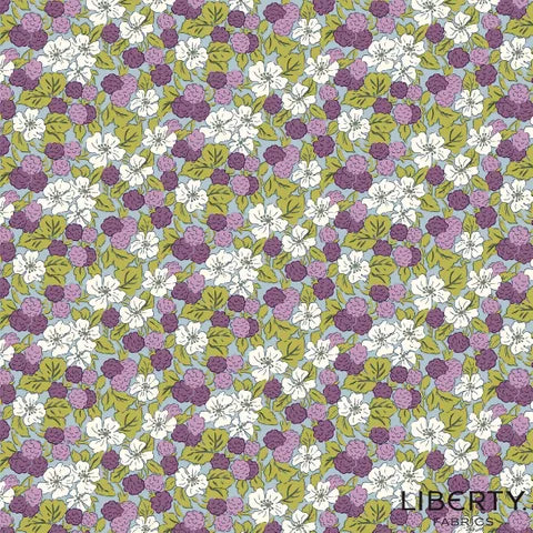 Liberty A Postcard From The Highlands L01667362A Sweet Blackberries - Perfect for Home Decor, Gift Giving & Scottish Theme Parties
