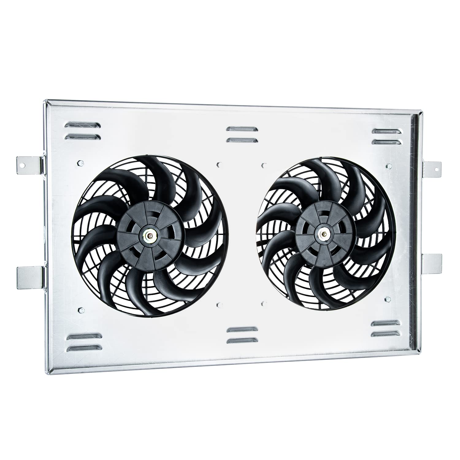 Aluminum Radiator Shroud with Dual 12