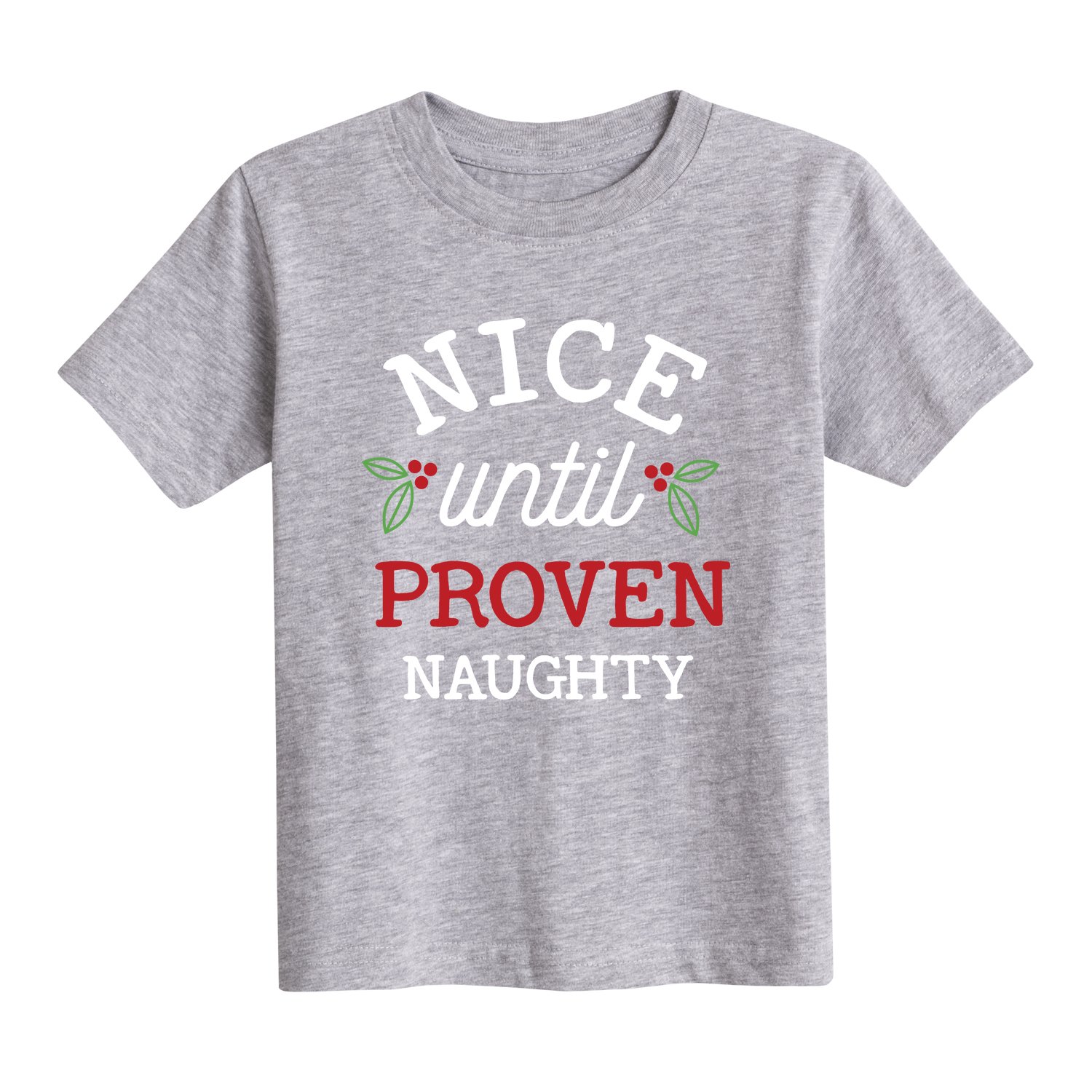 Funny Naughty Toddler Short Sleeve T-Shirt - Cute Baby Boy & Girl Casual Tee - Perfect for Playdates, Birthday Parties & Family Photos