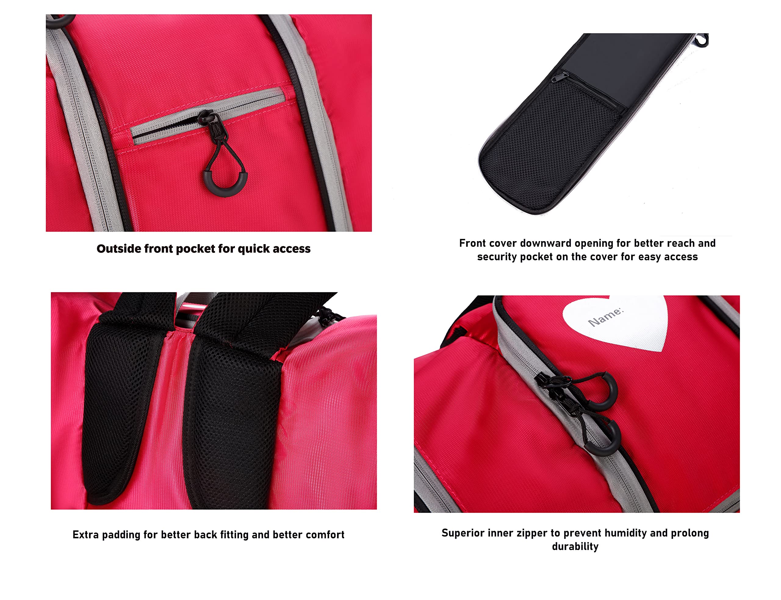 VieGreenleaf Kids Backpack for Rollerblade & Ski Gear - Perfect for Outdoor Travel (Pink Rose)
