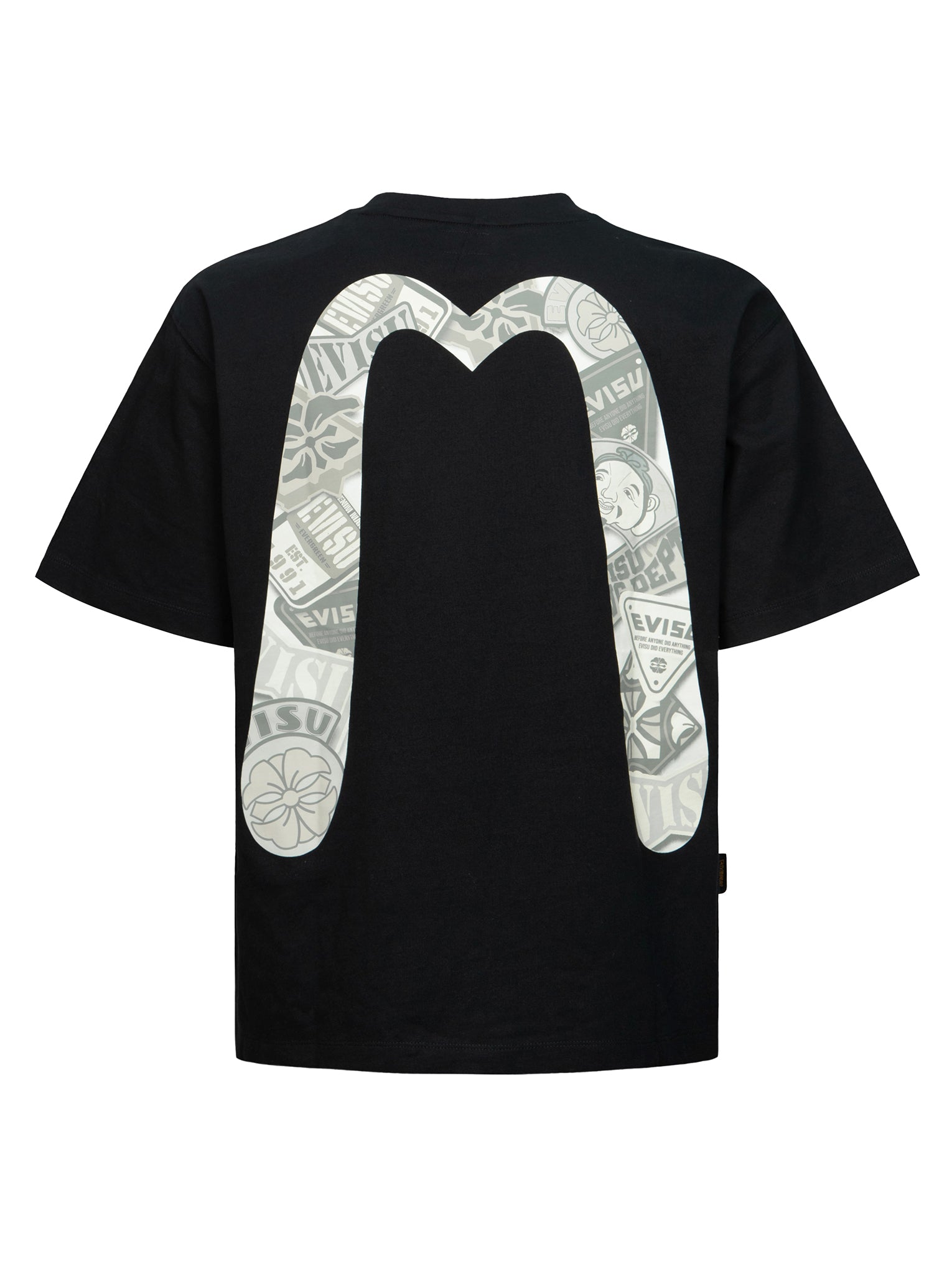 Seagull and Stacked Badge Print Vintage Relaxed Fit T-Shirt for Men - Casual Streetwear, Graphic Tee for Everyday Wear & Summer Outfits