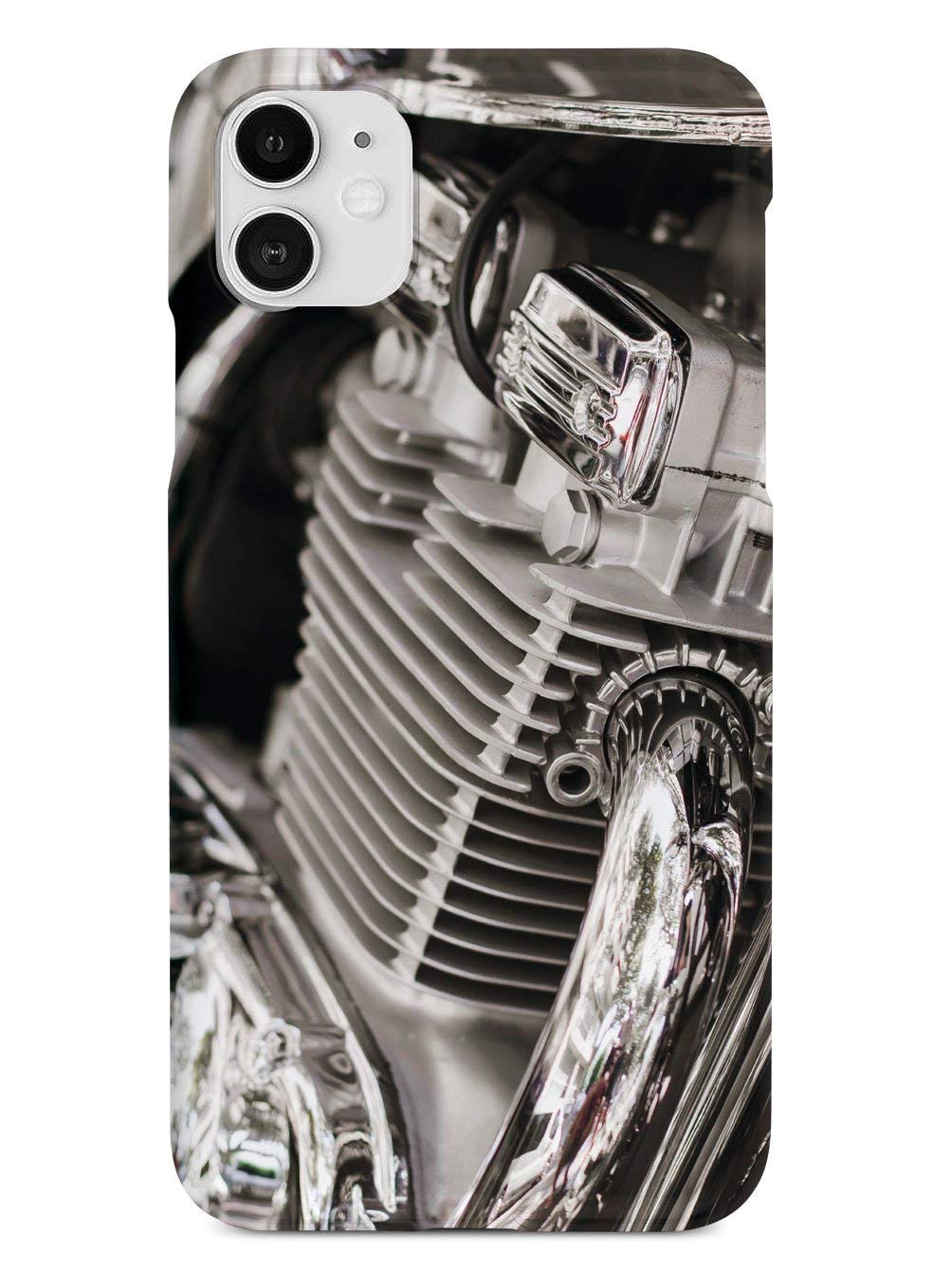 Vintage Motorcycle Engine Design iPhone 12 Case - 3D Textured Protective Cover for Apple iPhone 12 - Shockproof & Slim Fit - Perfect for Outdoor Adventures & Daily Use