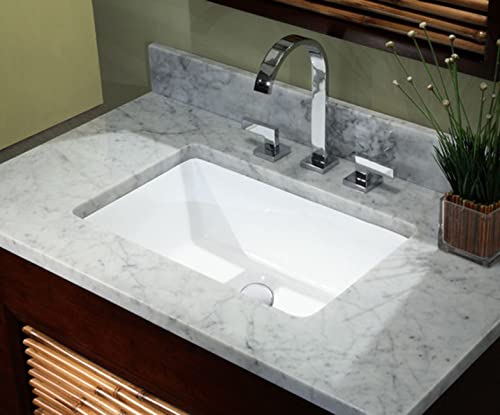Ryvyr CUM198RWT Undermount Kitchen Sink - 16 Gauge Stainless Steel, White - Perfect for Modern Kitchens, Bathrooms & RV Remodeling