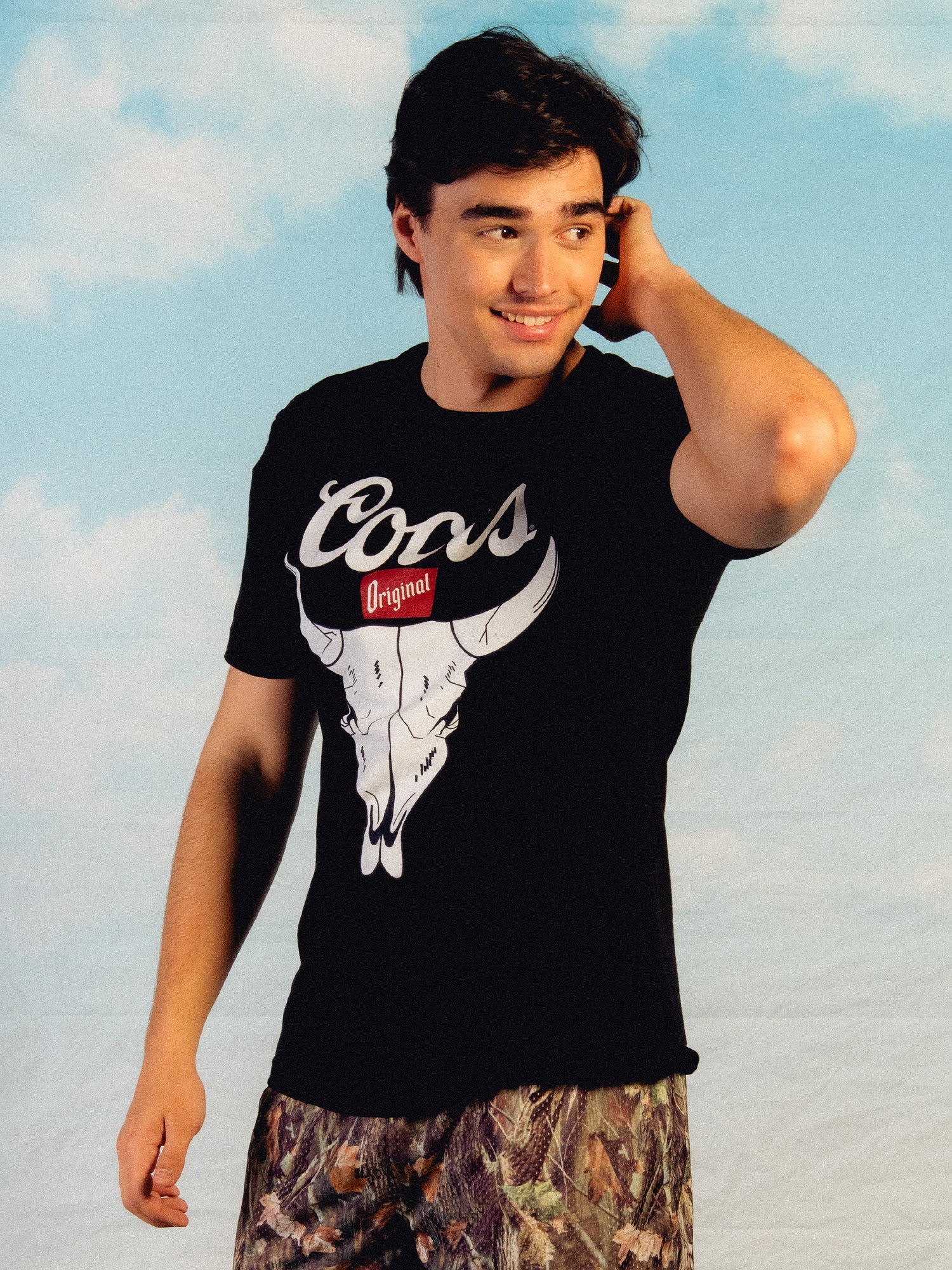 Coors Bull Graphic T-Shirt for Men - Soft Cotton Tee for Casual Wear, Parties & Outdoor Activities