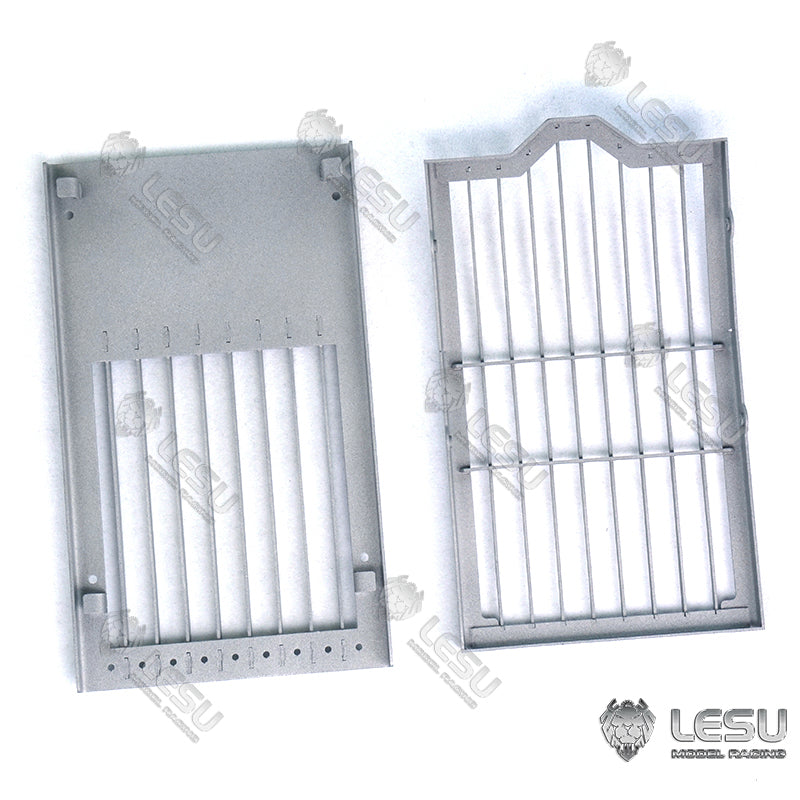 Heavy Duty Metal Ripper Fork Bucket for LESU 1/14 C374 RC Hydraulic Excavator - Quick Detachable Fixed Mount with Protective Fences - Perfect for Construction Simulation, RC Model Excavator Play, and DIY Projects