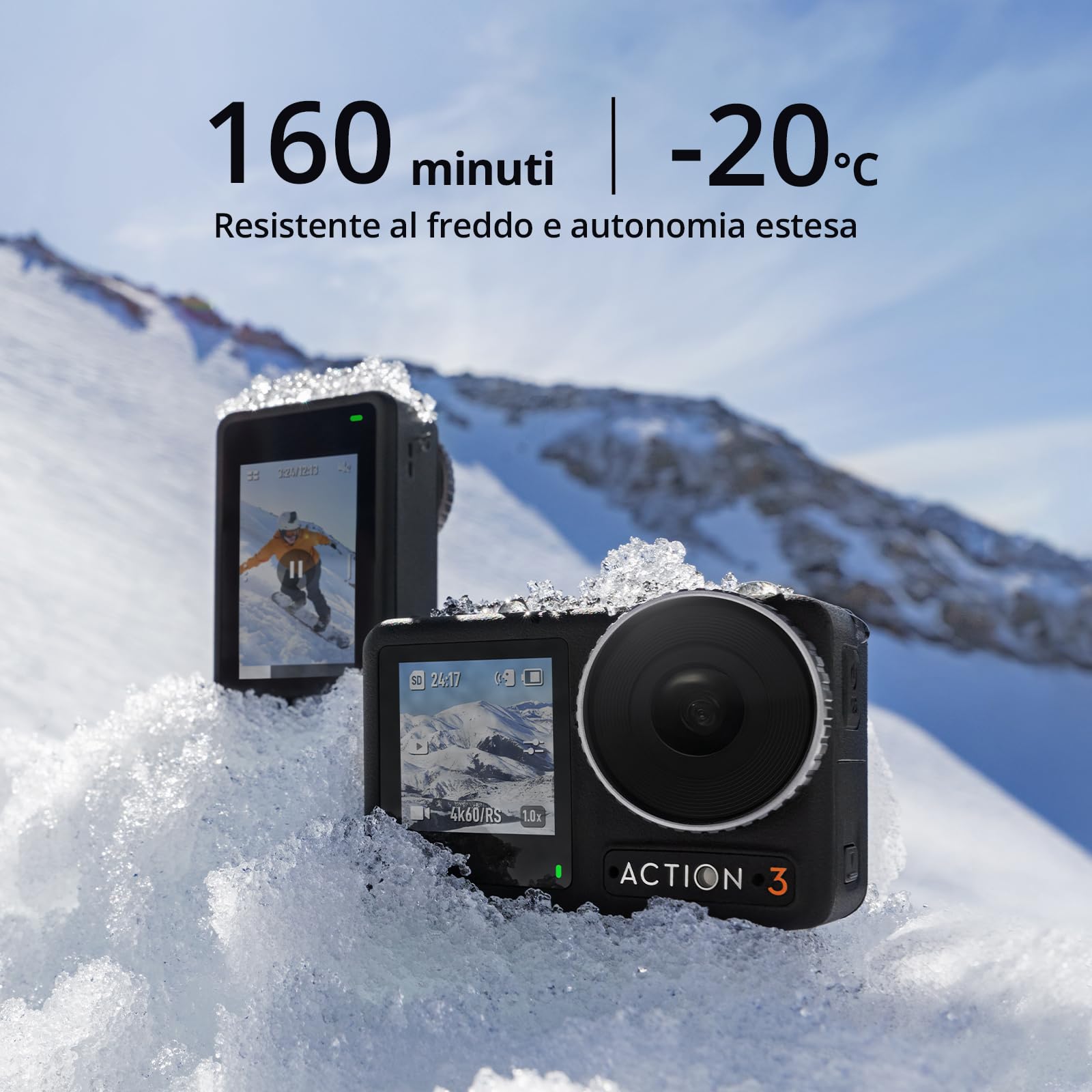 Osmo Action 3 Biking Combo - 4K Waterproof Action Camera with Ultra-Wide FOV, HorizonSteady Stabilization, Bike Handlebar Mount - Perfect for Motorcycle, Cycling & Outdoor Sports Adventures