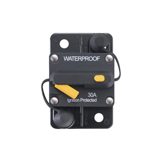 Rich Solar 30A 250A Single Pole Thermal Waterproof Circuit Breakers - Ideal for Solar Panels, RV, Marine & Off-Grid Power Systems