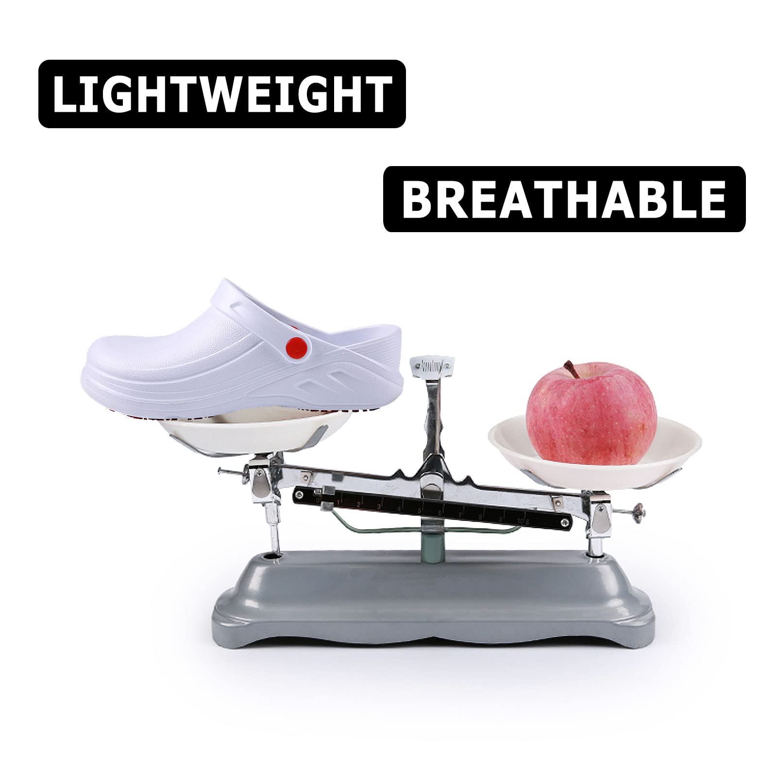 **Non-Slip Waterproof Chef Shoes for Men & Women - Oil-Resistant Kitchen Clogs for Food Service, Nursing & Garden Work - Comfortable Work Shoes for Professionals**