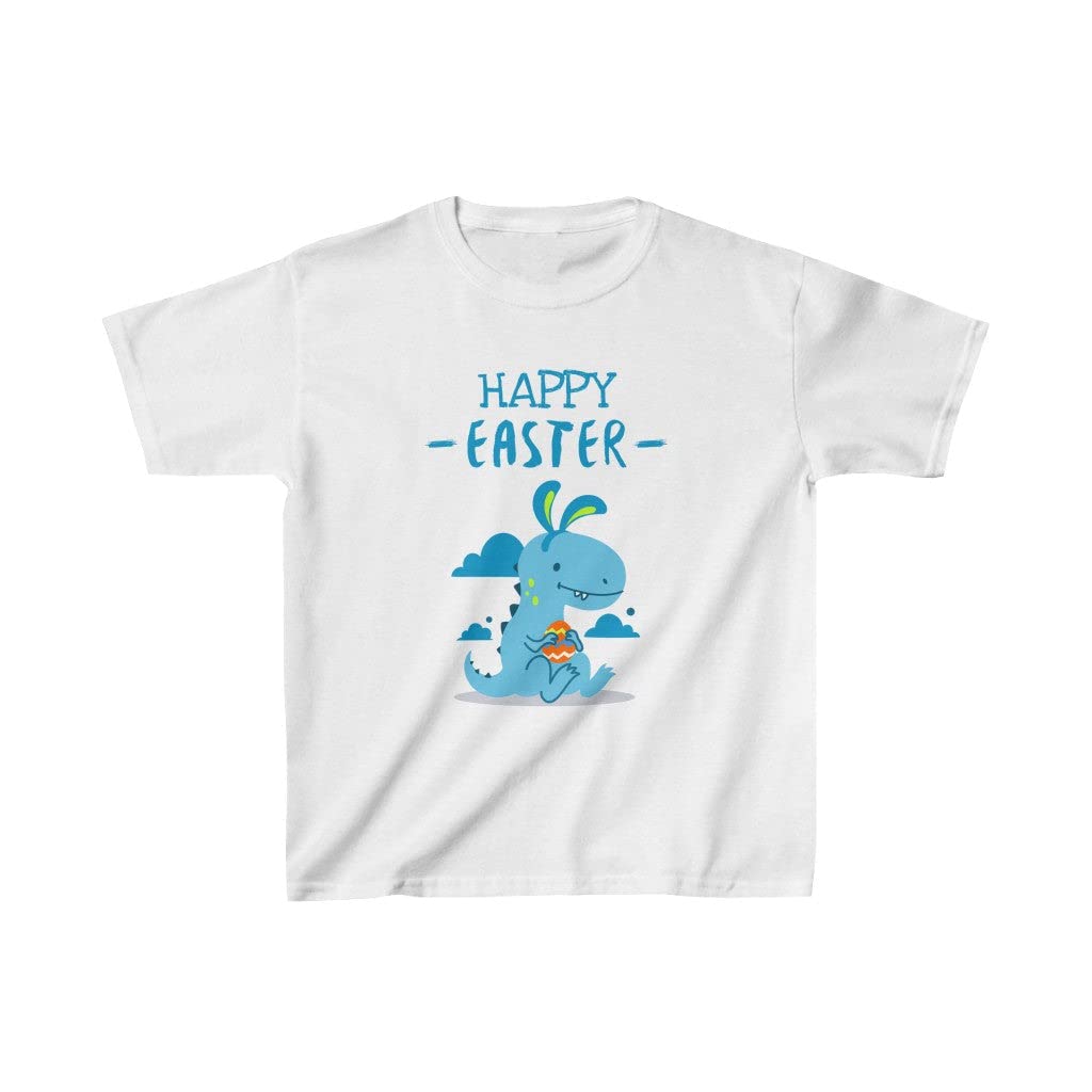 Fire Fit Designs Boys Easter Shirt - Cute Dinosaur Print Easter T-Shirt for Kids | Fun Holiday Outfit for Easter Egg Hunts & Family Gatherings