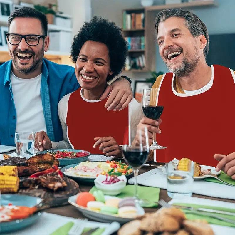 Washable Adult Bibs for Eating - Reusable Dining Protectors for Seniors & Adults - Perfect for Mealtime, Travel & Restaurants