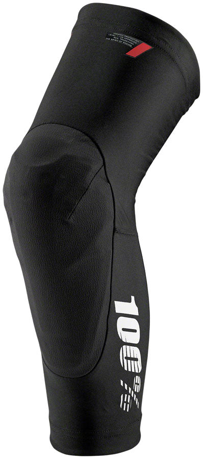 100% Teratec Knee Guards - Black, Large - Protective Gear for Sports, Cycling, and Outdoor Activities