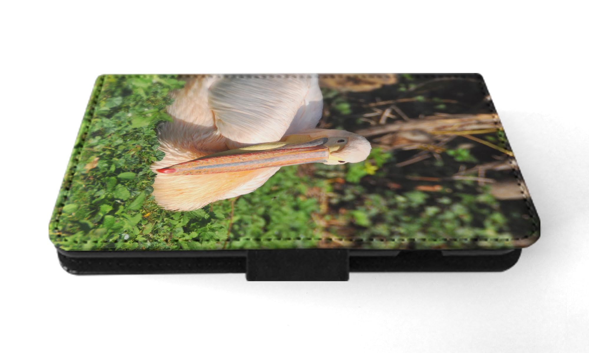 Premium Pelican Large Water Bird Flip Wallet Phone Case for Samsung Galaxy S23 - Slim Protective Cover with Card Slots | Perfect for Outdoor Adventures, Travel & Daily Use