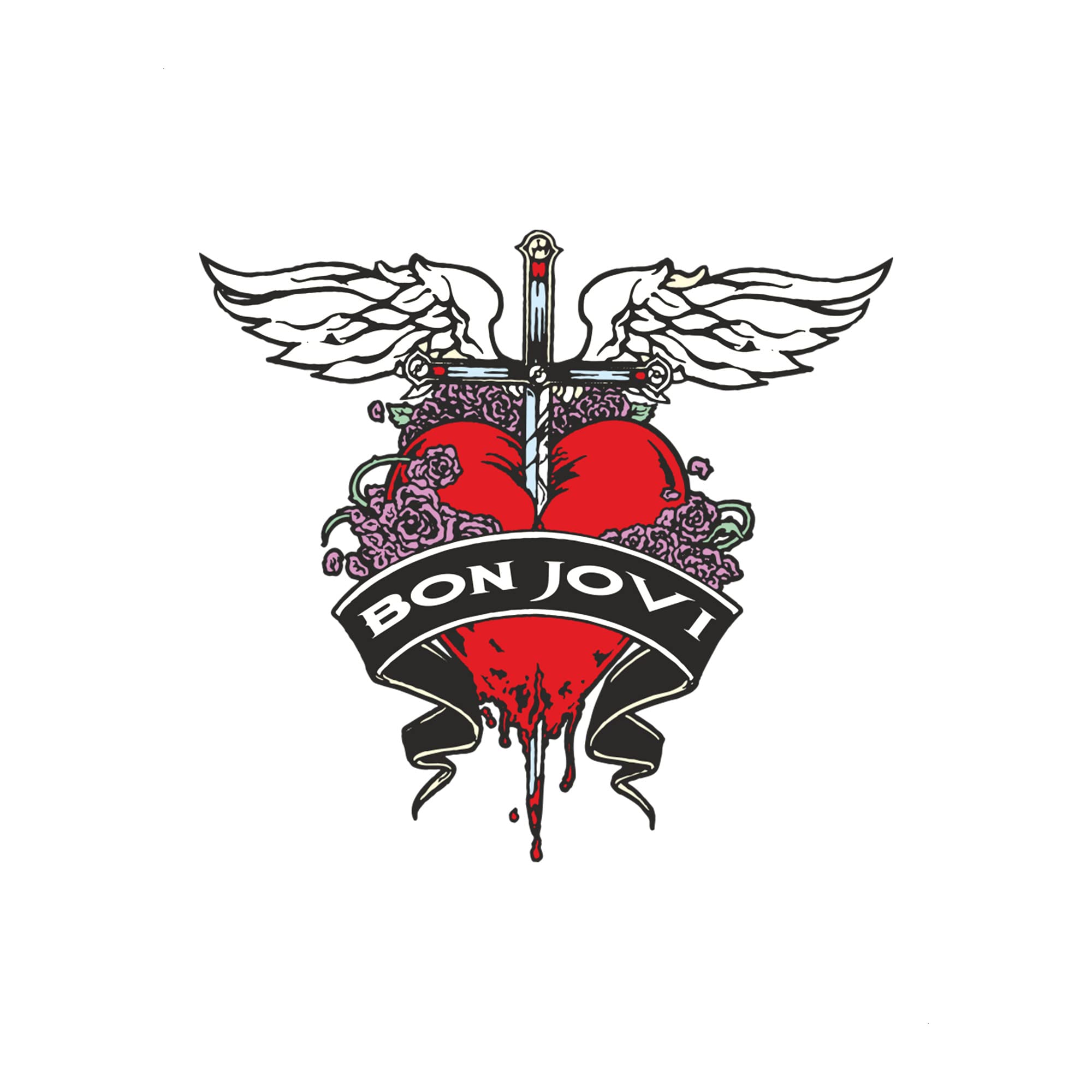 Bon Jovi Band Logo Vintage Wall Art - 8x10