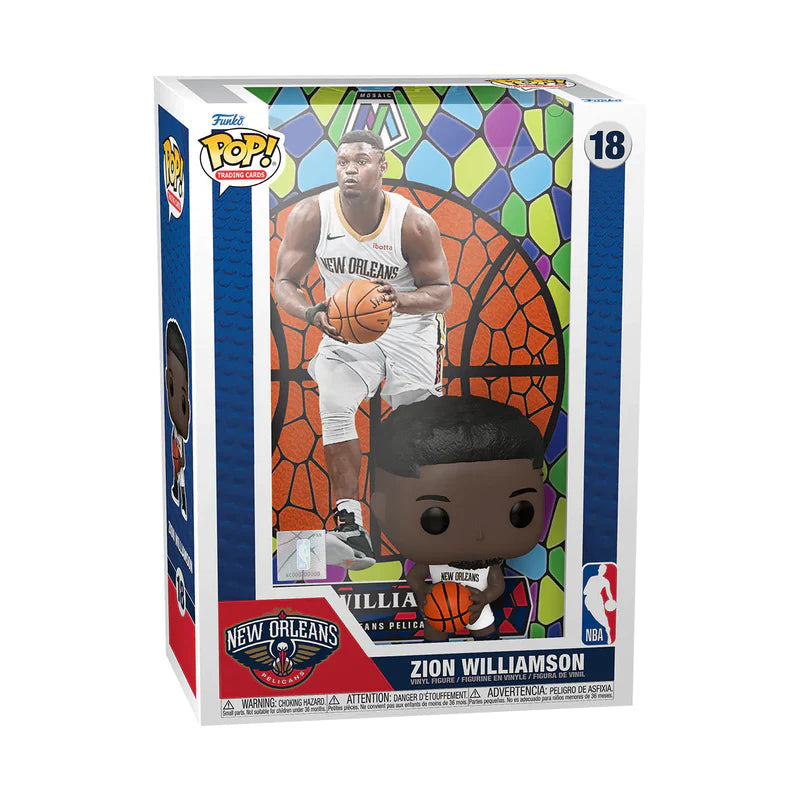 Zion Williamson Funko Pop NBA Trading Cards - 18-Pack Collectible Set for Basketball Fans & Funko Pop Enthusiasts | Perfect for Gifts, Display, and Trading
