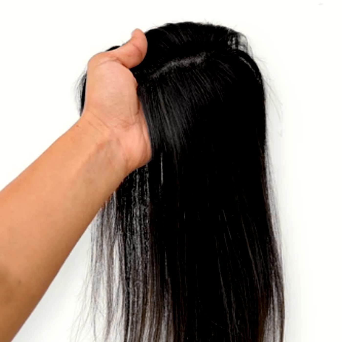 Dark Brown Clip-In Hair Toppers for Women with Thinning Hair - Natural Looking Hair Pieces to Cover Grey Hair & Add Volume | Perfect for Daily Wear, Special Occasions & Confidence Boost