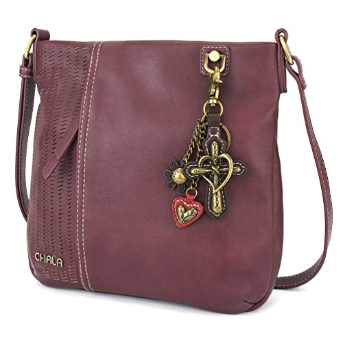 Metal Cross - Plum