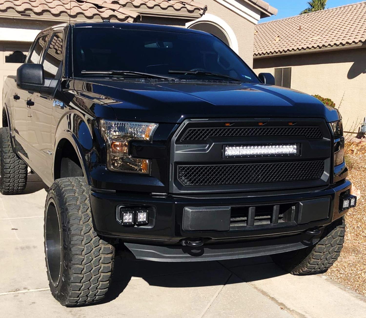 iJDMTOY Dual LED Pod Light Fog Lamp Kit for 2015-2020 Ford F150 & 2017-2022 F250 F350 - 4x 20W High Power LED Cubes with Mounting Brackets & Wiring Harness - Perfect for Off-Roading, Night Driving & Foggy Conditions