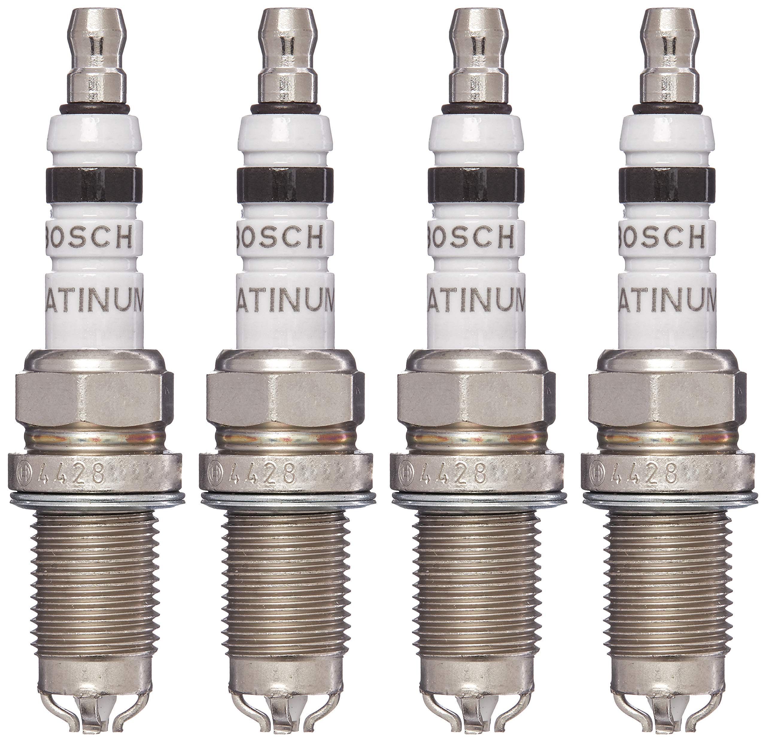BMW Spark Plugs Platinum - Bosch OEM Replacement Set (4pcs) 12120037607 - Perfect for BMW Engine Maintenance & Performance Tuning