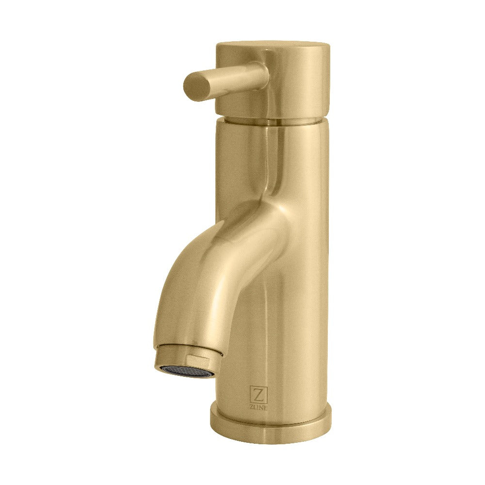 ZLINE Aloha Single Handle Bathroom Faucet in Champagne Bronze - Vintage Style Brass Bathroom Sink Faucet with High Arc Spout for Modern and Traditional Bathrooms (ALH BF CB)