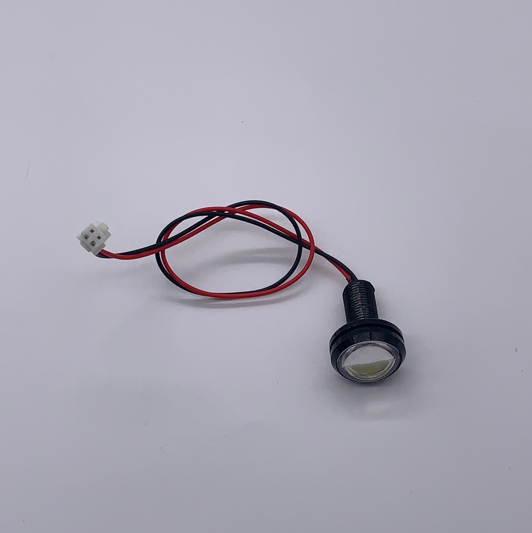 Mantis 8 Button LED Light - 12V White Front Panel Light for Cars, Trucks & Boats - Perfect for Dashboard, Interior & Marine Lighting