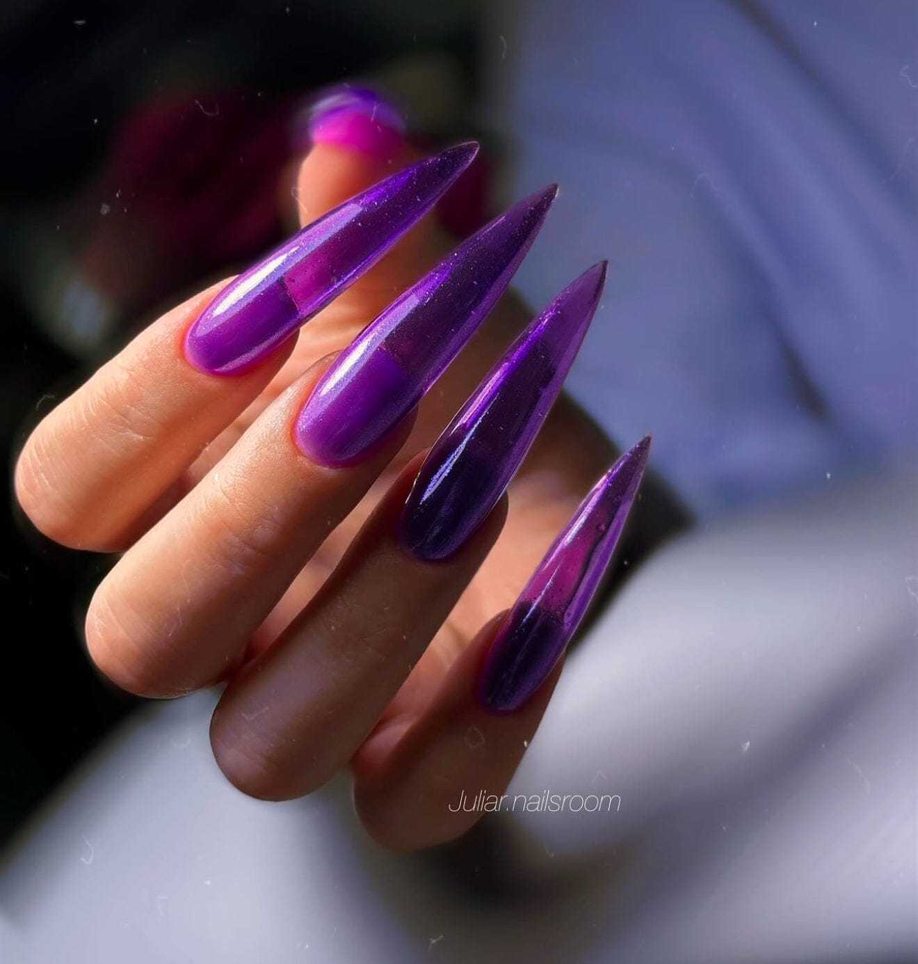 F.O.X Vitrage Builder Gel Violet - Professional Nail Extension & Strengthening Gel for Salon & Home Use - Perfect for Manicures, Pedicures & Nail Art Designs