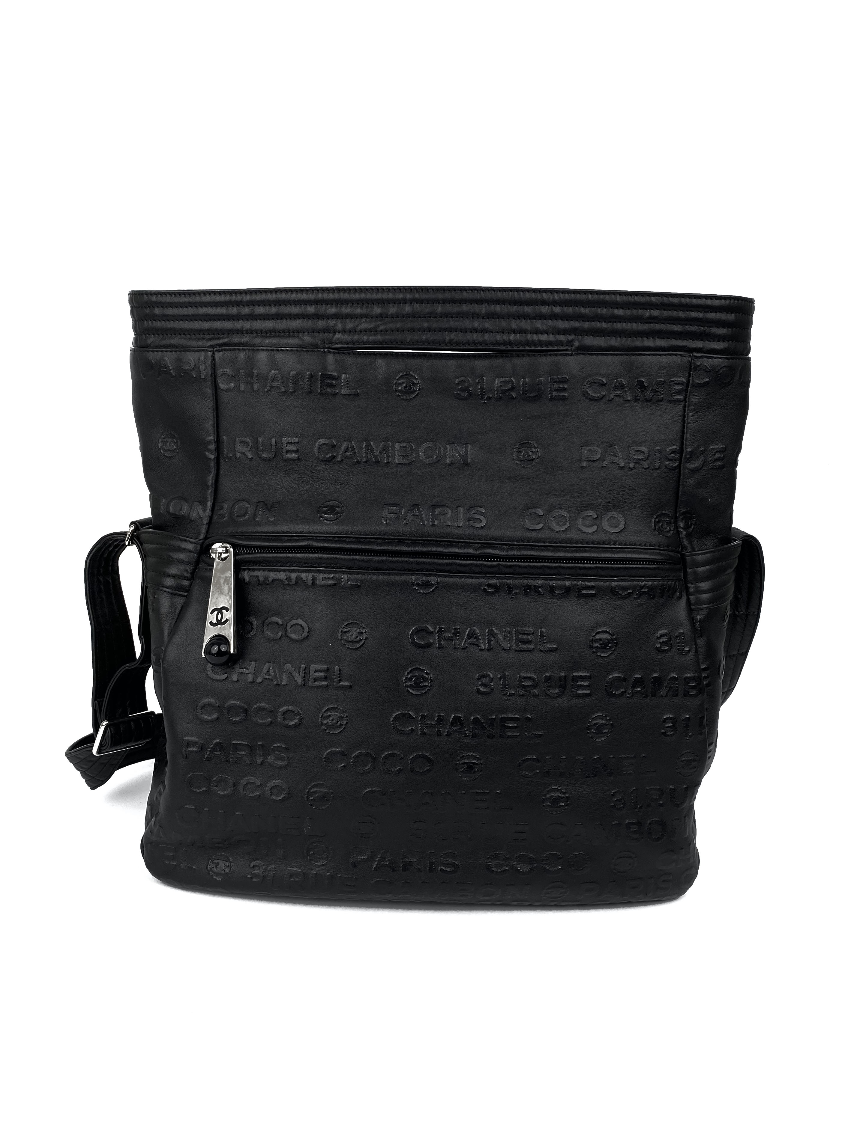 Chanel 31 Rue Cambon Black Leather Tote Bag for Women - Luxury Designer Handbag for Work, Travel & Everyday Use