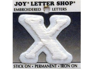 Iron-On Letters for Fabric - White (6 Pack) - Perfect for DIY T-Shirts, Bags, and Custom Apparel Projects