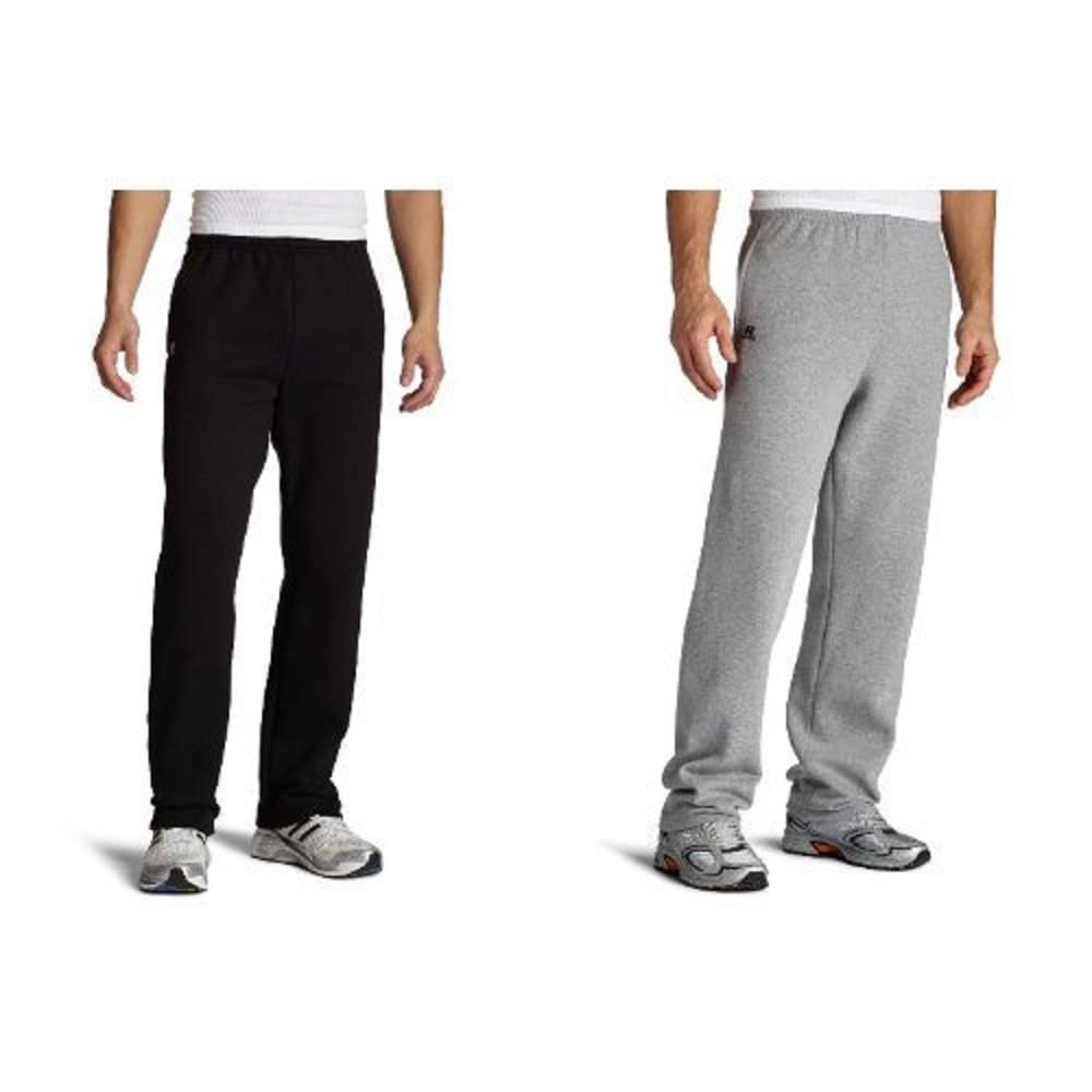 Russell Athletic Men's Dri-Power Fleece Sweatpants with Pockets - Relaxed Fit, Moisture Wicking, Open Bottom for Comfort - Perfect for Gym, Lounge & Casual Wear