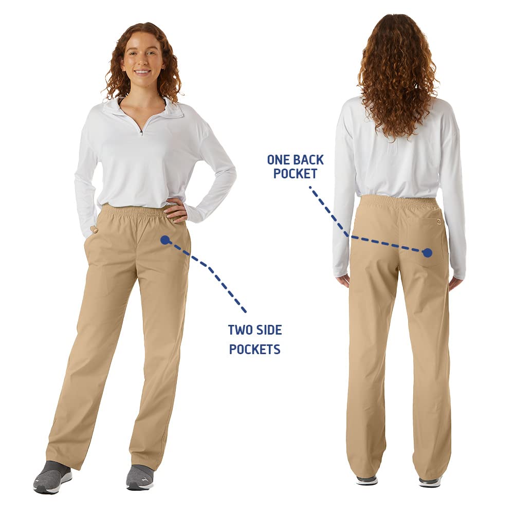 Unisex Ultrasoft Classic Scrub Pants - Elastic Waist Medical & Cargo Pants for Doctors, Nurses & Healthcare Professionals | Comfortable Workwear for Hospitals & Clinics