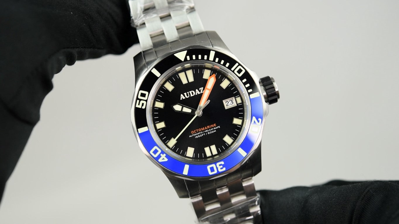 Audaz Octomarine ADZ 2070 05 Dive Watch - Premium Waterproof Diving Watch for Men & Women - Perfect for Scuba Diving, Snorkeling & Water Sports (Like New Condition)