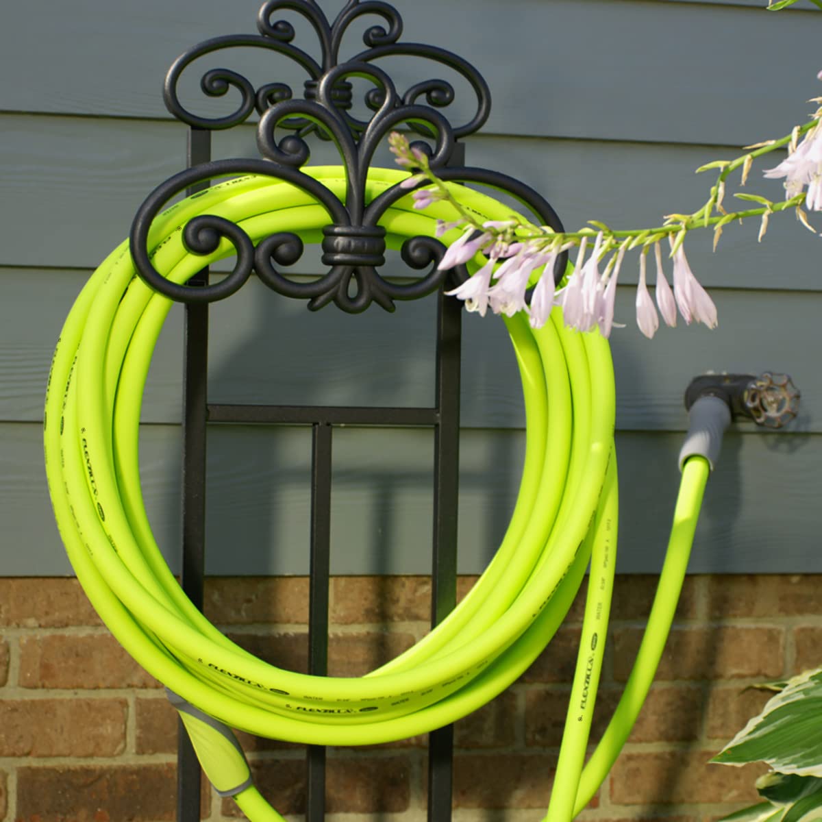 Flexzilla 5/8 in. x 3 ft. Heavy Duty Garden Hose - Lightweight, Drinking Water Safe, SwivelGrip, ZillaGreen (HFZG503YWS-E) - Perfect for Lawn Care, Gardening & Outdoor Watering