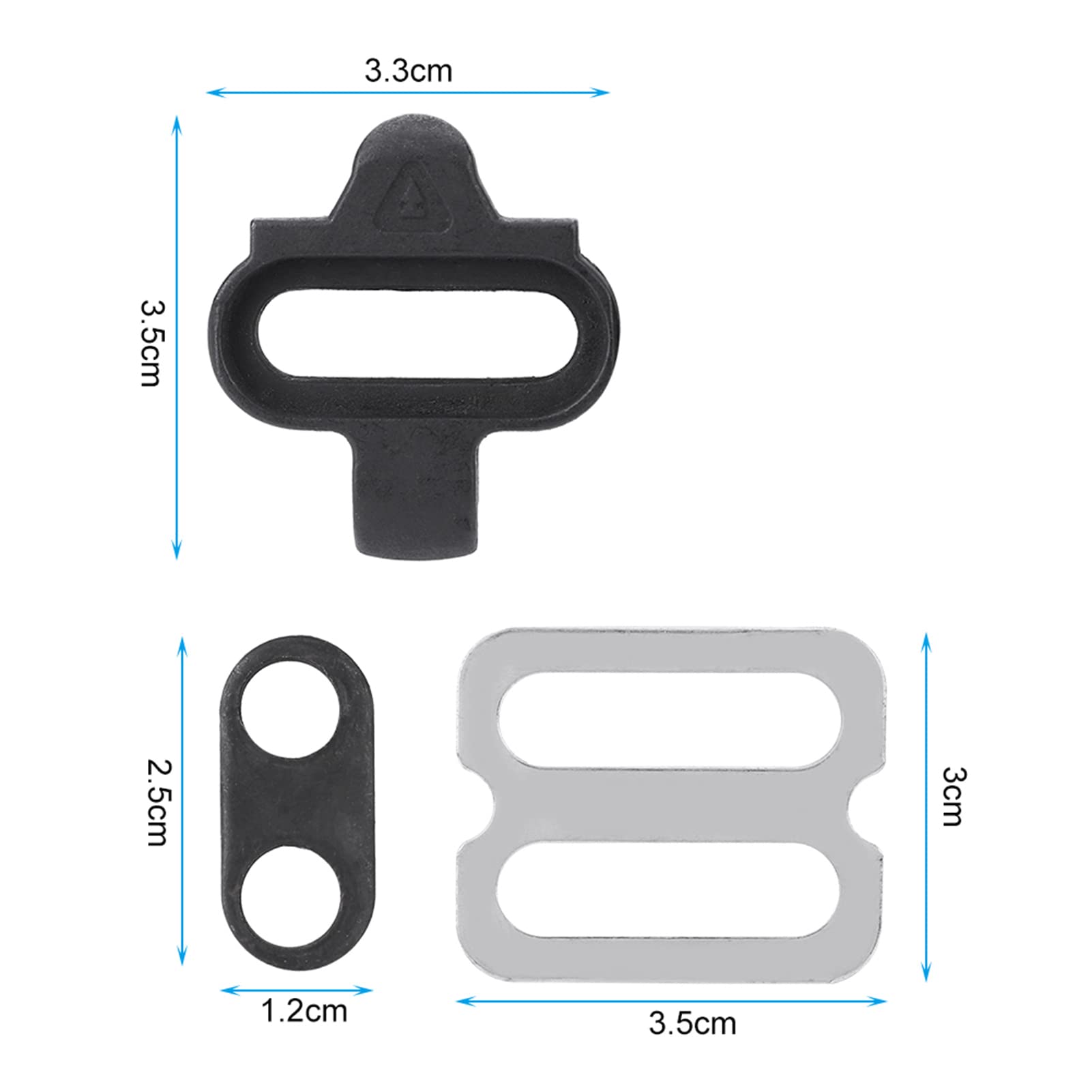 Keenso SPD Cleat Plate - Professional Bike Cleats & SPD Spin Piece for SPD Pedals (PD-M520, M540, M324, M545, M424, M647, M959) - Durable Mountain Bike Accessories for Cycling & Road Biking