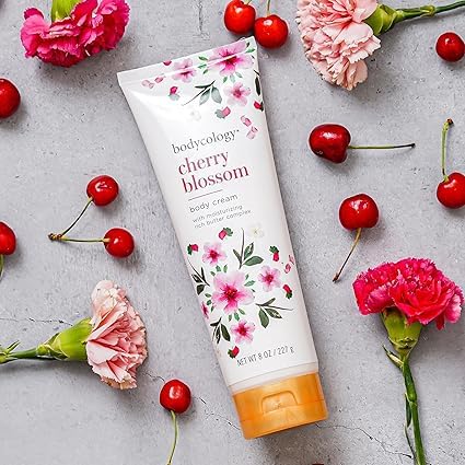 Cherry Blossom Body Lotion for Women - 8 oz Hydrating Moisturizer for Dry Skin - Floral Scented Cream for Daily Use & Spa Nights