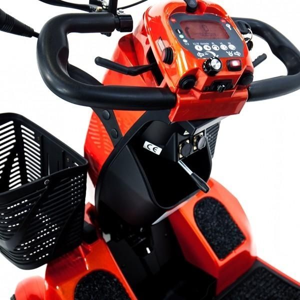 FreeRider USA FR1 4 Wheel Heavy Duty Mobility Scooter for Adults - 500 lbs Weight Capacity - Electric Powered Wheelchair for Indoor & Outdoor Use - Ideal for Shopping, Travel, and Daily Mobility Assistance