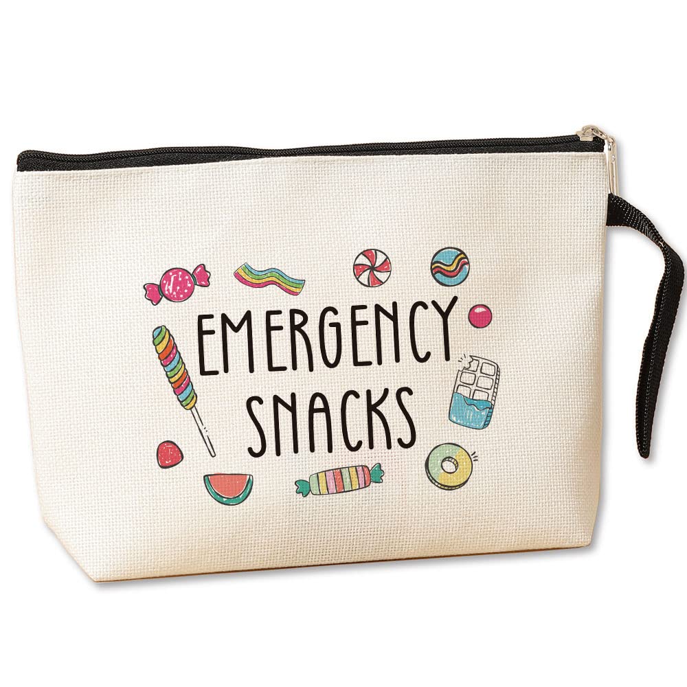 Jztco Reusable Snack Bags for Travel - Emergency Food Storage Pouch for Women, Girls, Best Friends | Perfect for Camping, Road Trips, Graduation Gifts & BFF Care Packages | Compact Makeup & Snack Organizer for On-the-Go Lifestyle