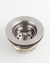 Jaclo 2801-SB Junior Duo Sink Strainer in Satin Brass - Durable Kitchen Sink Drain Strainer for Bathroom & Kitchen Use