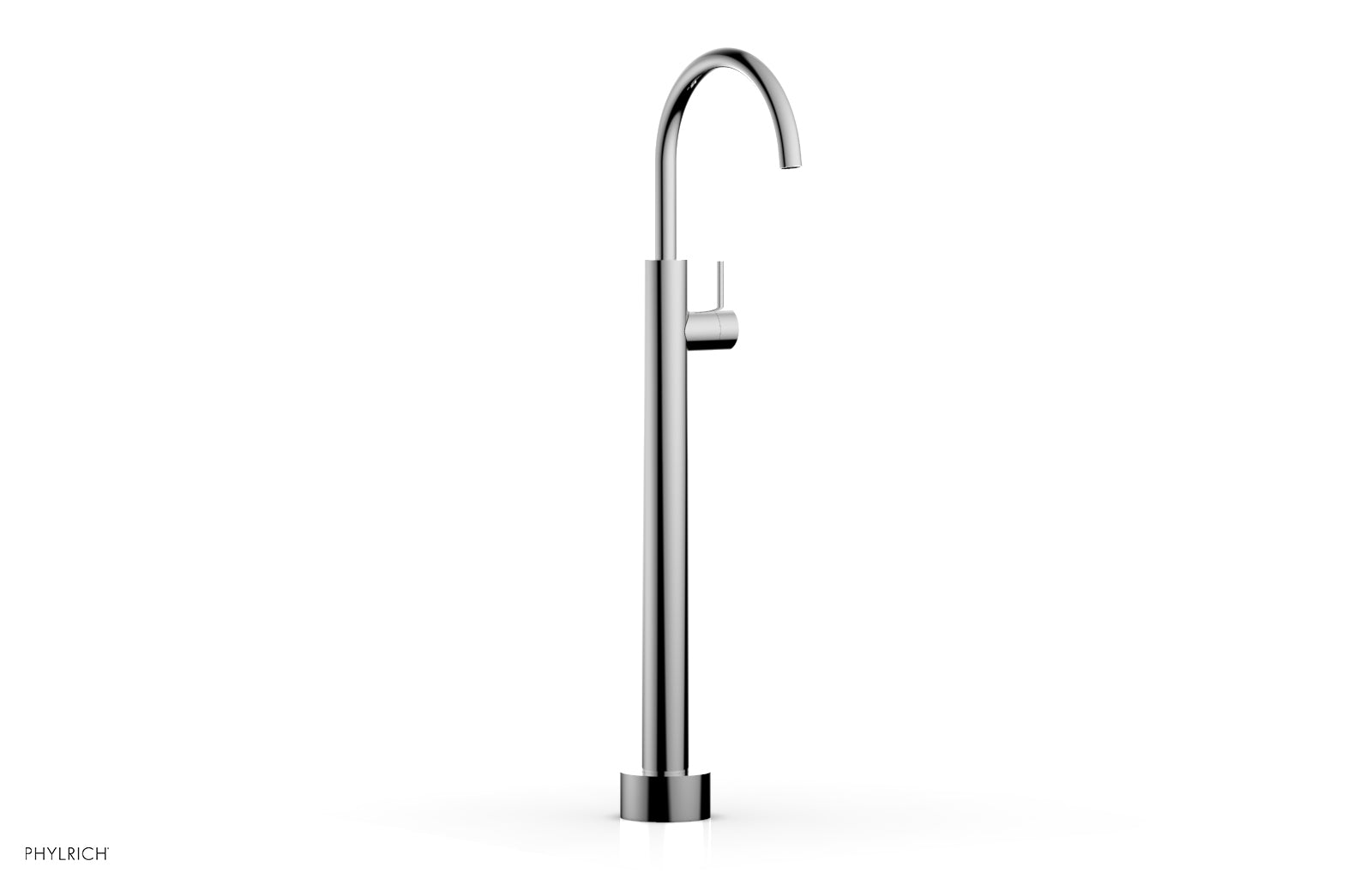 BASIC II Low Floor Mount Tub Filler with Lever Handle - 230 45 04 - Perfect for Modern Bathroom Renovations and Spa-Like Showers