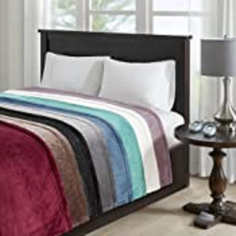 Beautyrest Electric Heated Blanket for Cold Weather - Fast Heating, Auto Shut Off, Zero EMF, 6 Heat Settings, UL Certified, Mink Queen Size (90