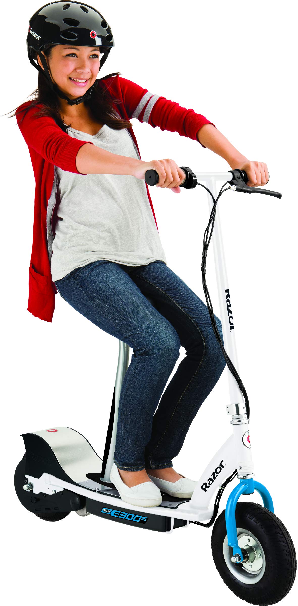 Razor E300 Electric Scooter for Adults & Teens - High Performance 250W Motor, 15 MPH Speed, 40 Min Runtime - Perfect for Commuting, Campus Travel & Urban Exploration