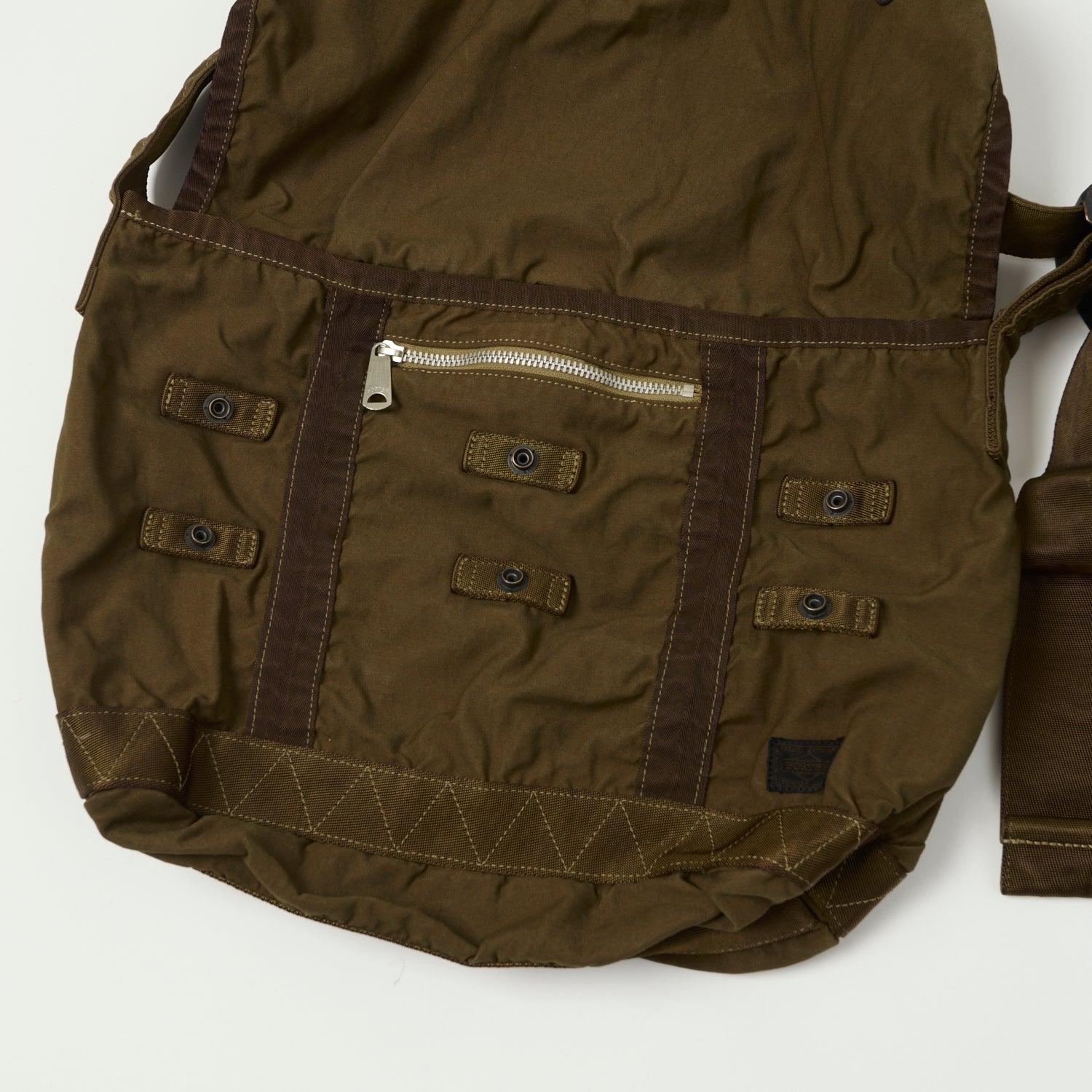 Porter Yoshida & Co. Medium Crag Messenger Bag in Coyote - Durable Crossbody Bag for Work, Travel & Outdoor Adventures
