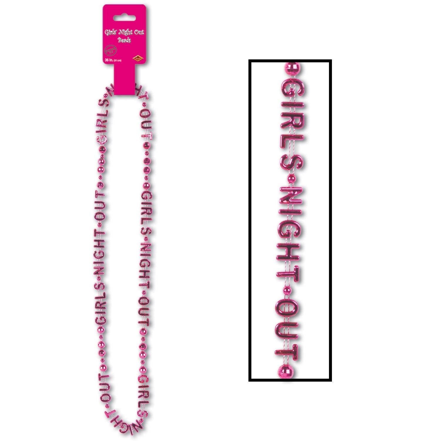 12 Pack Beistle Bachelorette Party Necklaces for Girls' Night Out - Fun Costume Jewelry for Bridal Showers, Birthday Parties & Themed Events