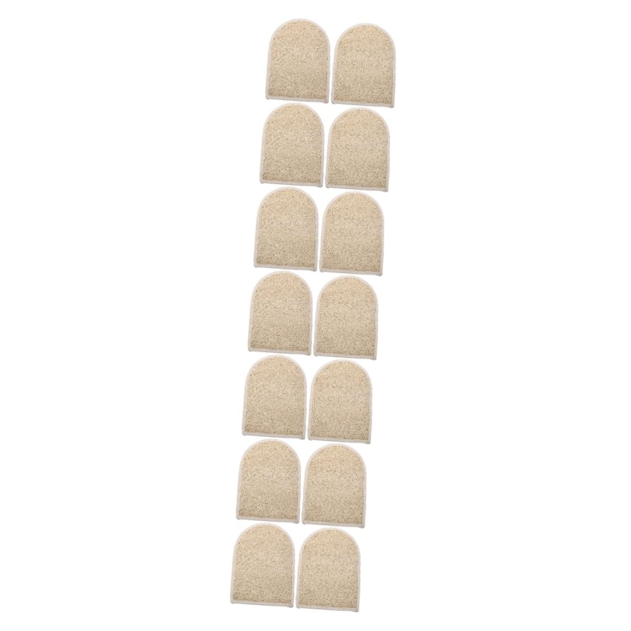 FRCOLOR 14-Piece Loofah Gloves & Body Scrub Towels Set - Exfoliating Shower Gloves & Terry Bath Towels for Deep Cleaning, Body Washing & Skin Exfoliation - Natural Loofah Scrubbers for Spa, Bath & Home Use