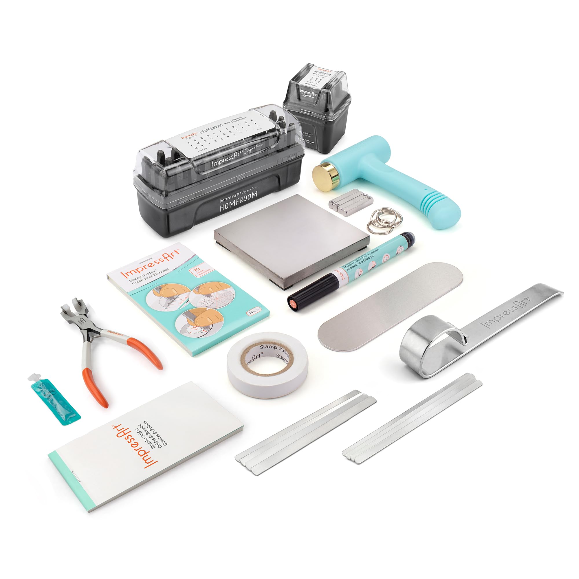 ImpressArt - Ultimate Metal Stamping & Bracelet Making Kit with Tools & Supplies for DIY Jewelry Crafting - Perfect for Handmade Bracelets, Personalized Charms, and Custom Keepsakes - Ideal for Jewelry Makers, Craft Enthusiasts, and DIY Gift Projects