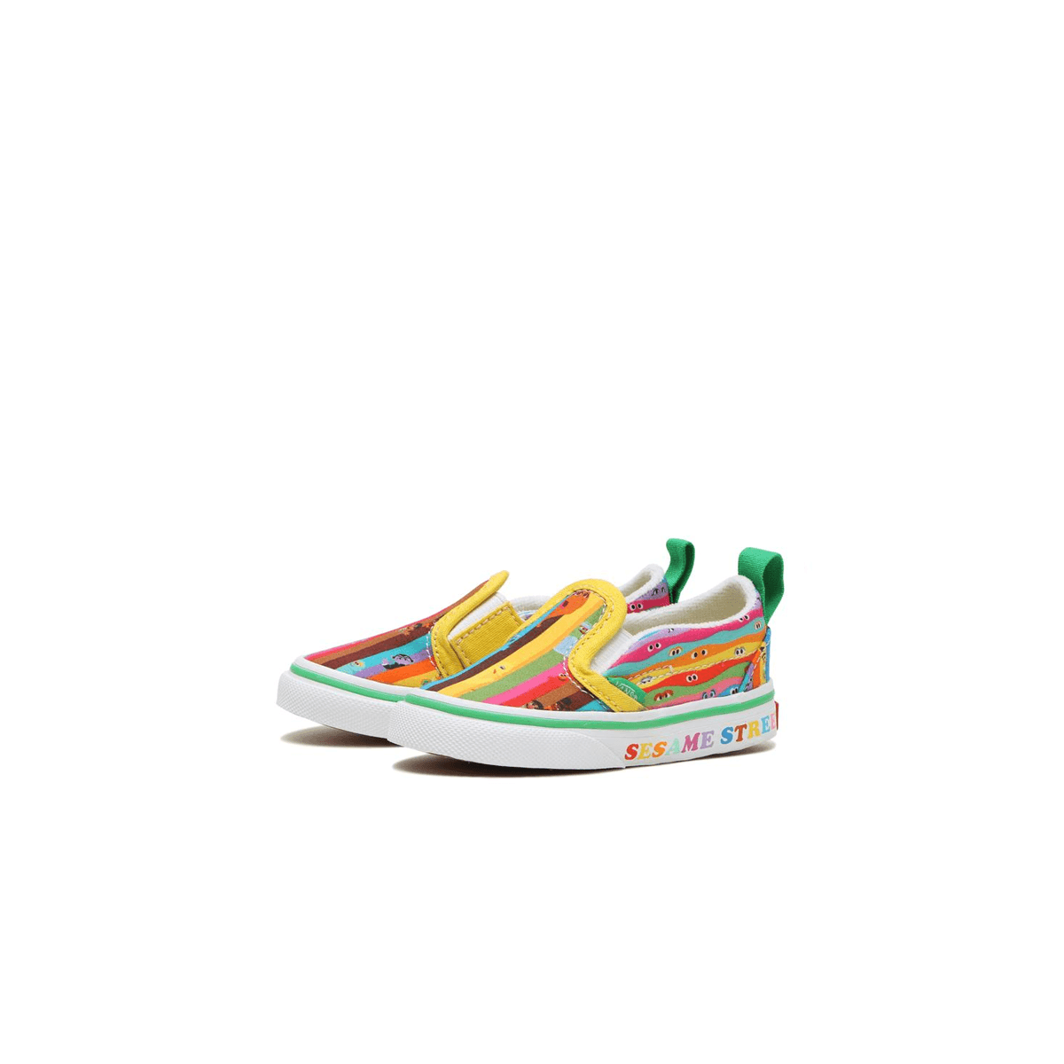 Sesame Street Toddler's Slip-On Sneakers - Multi-Color | Comfortable Kids Shoes for Playtime, School & Everyday Wear