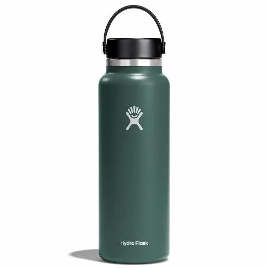 Hydro Flask 40oz Wide Mouth Water Bottle - Vacuum Insulated Stainless Steel, Leak Proof, Keeps Drinks Cold 24Hrs/Hot 12Hrs - Perfect for Hiking, Gym, Camping & Outdoor Activities