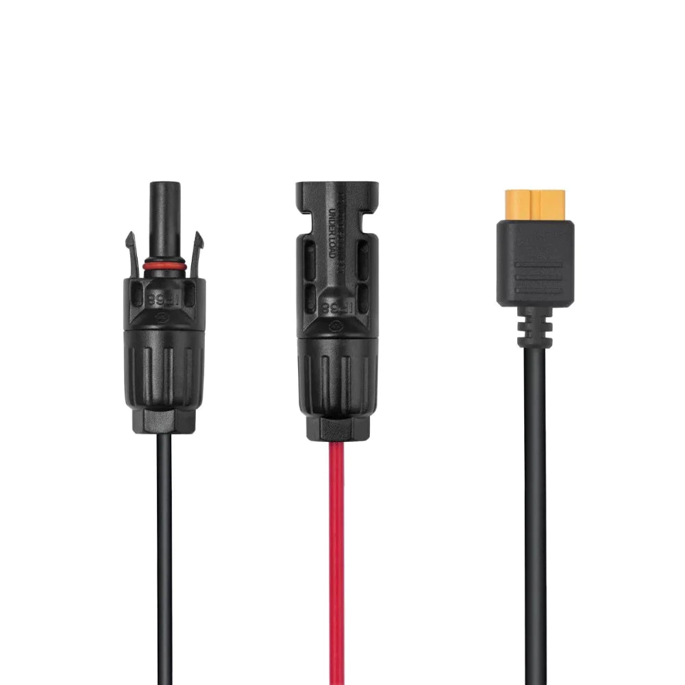 EcoFlow Solar Panel Cable (MC4 to XT60i, 2.5m) - Durable Power Cord for Portable Solar Generators, Off-Grid Camping & Emergency Power Supply