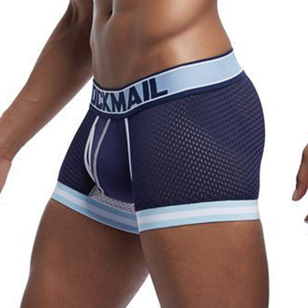 Breathable Men's Boxer Briefs - Soft Cotton Underwear with Mesh Panels for Comfort & Airflow | Perfect for Gym, Workout & Daily Wear