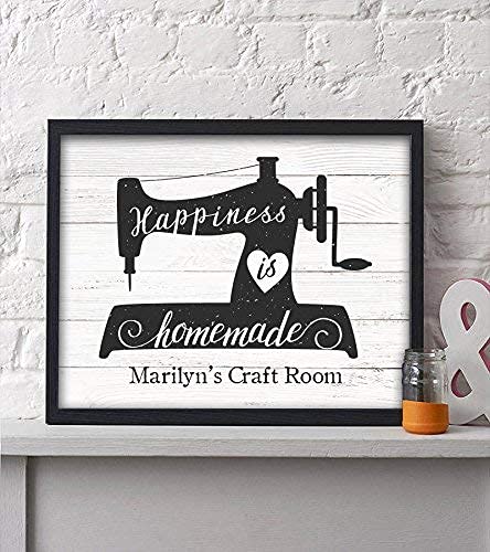 Custom Sewing Print Wall Art - Handmade Craft Room Decor & Thoughtful Gift for Sewing Lovers, Grandmothers, Quilters - Perfect for Mother's Day, Knitting Enthusiasts & Home Studio Decoration